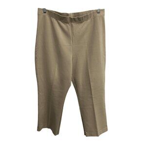 Modern Soul Womens NewStretch Pull On Pants Beige Sz XL Elastic Waist Neutral